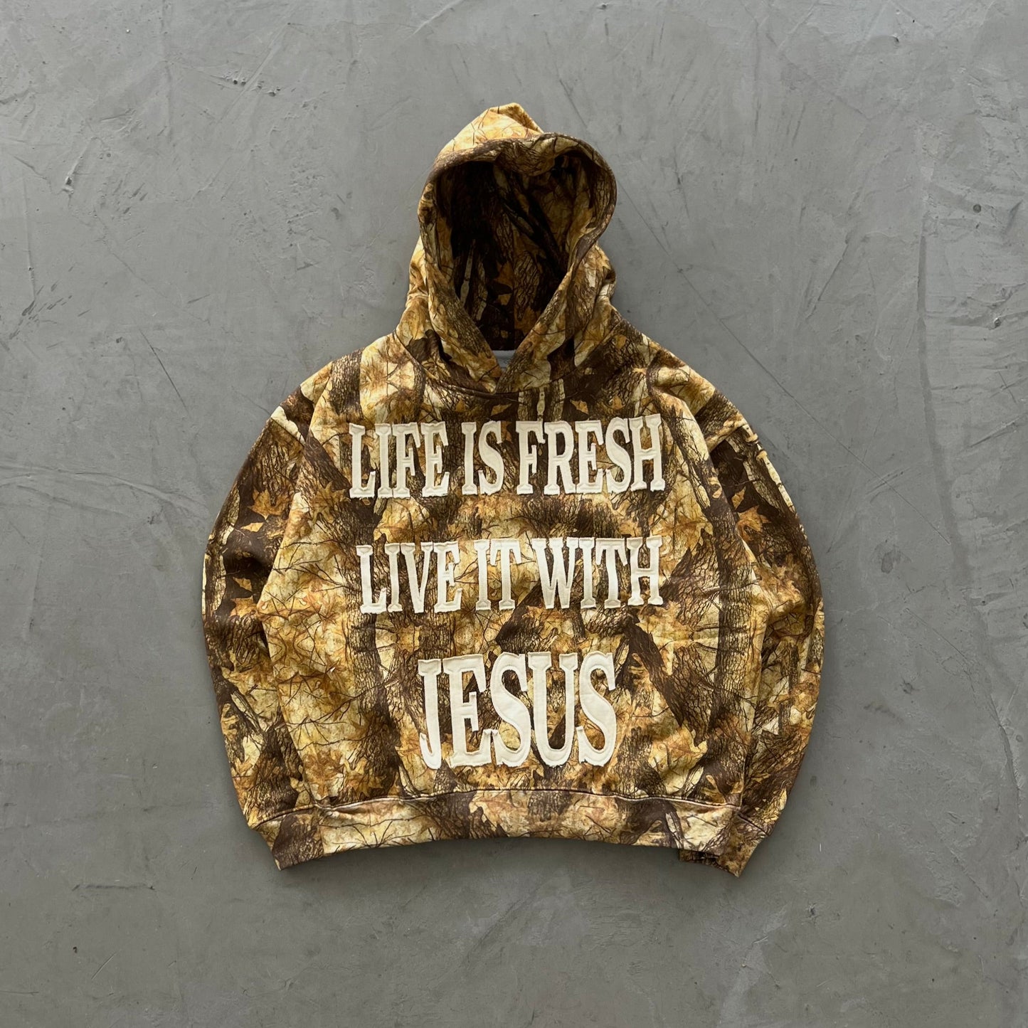 LIFE IS FRESH DESERT CAMO HOODIE