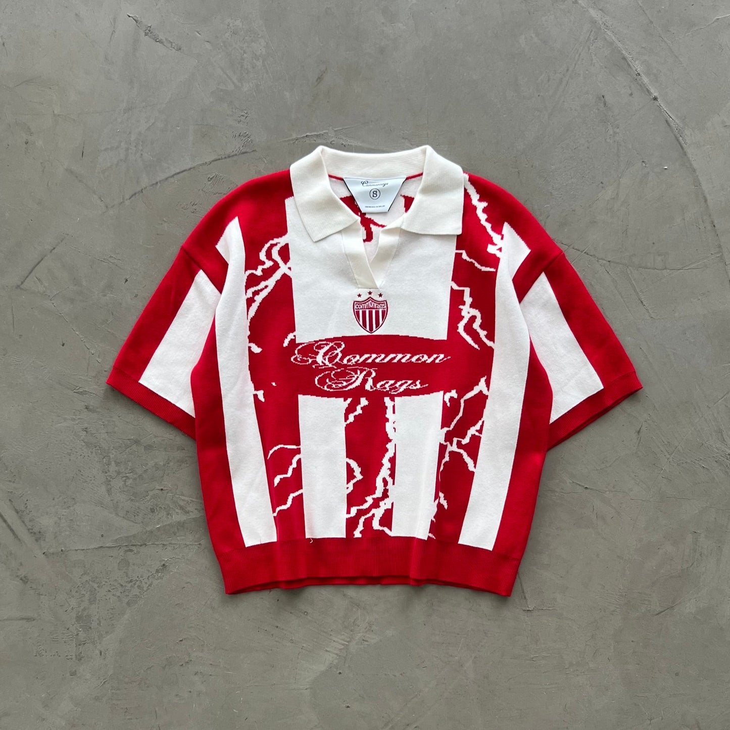 COMMONRAGS RED KNIT JERSEY