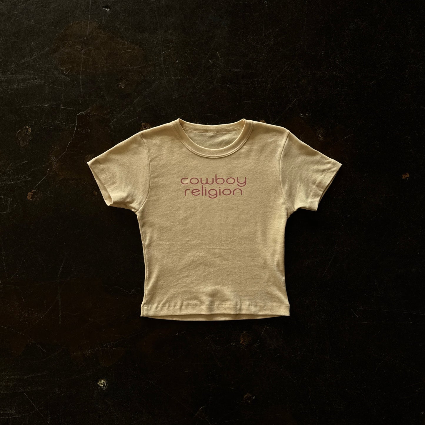 COWBOY RELIGION BABY TEE