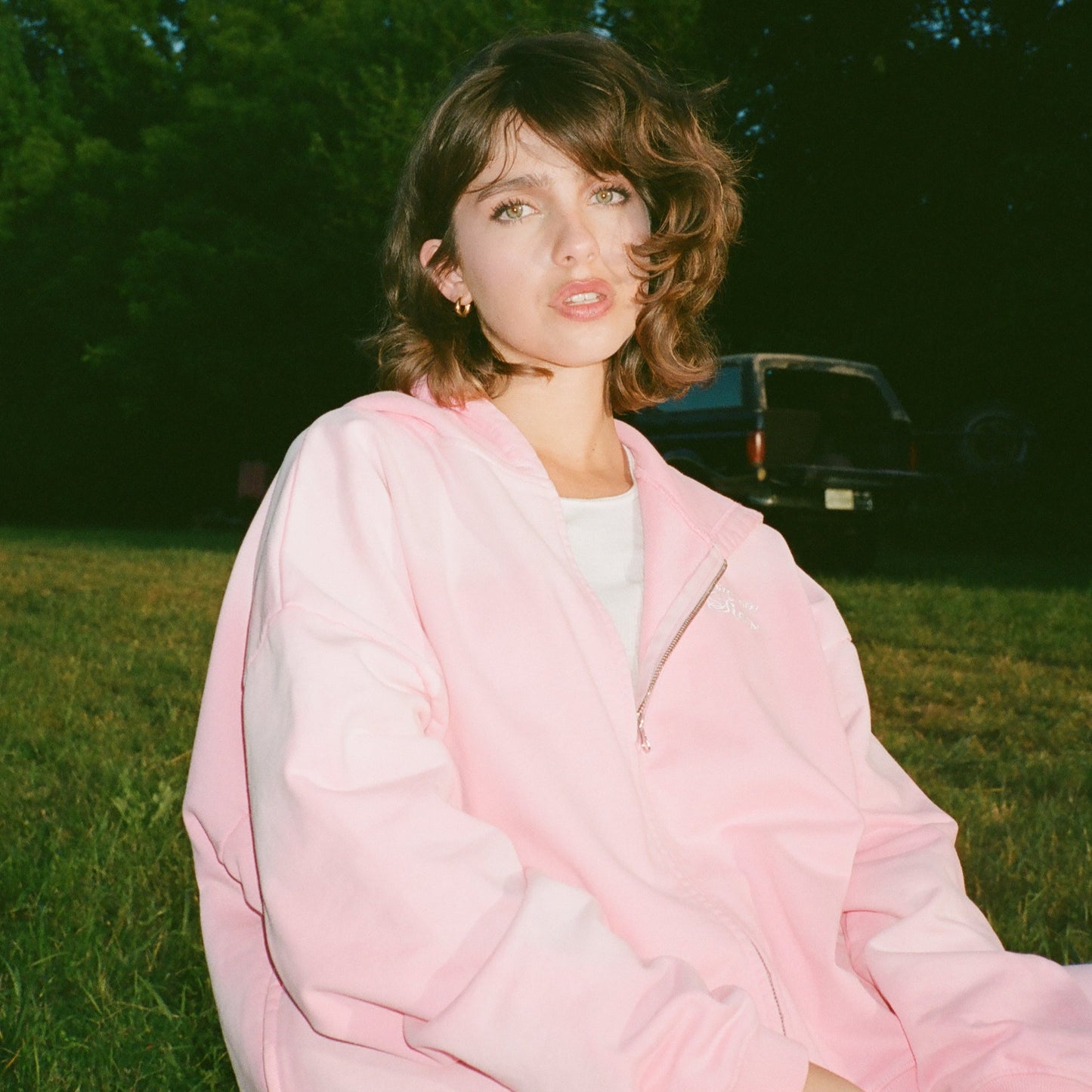 PINK ZIP UP