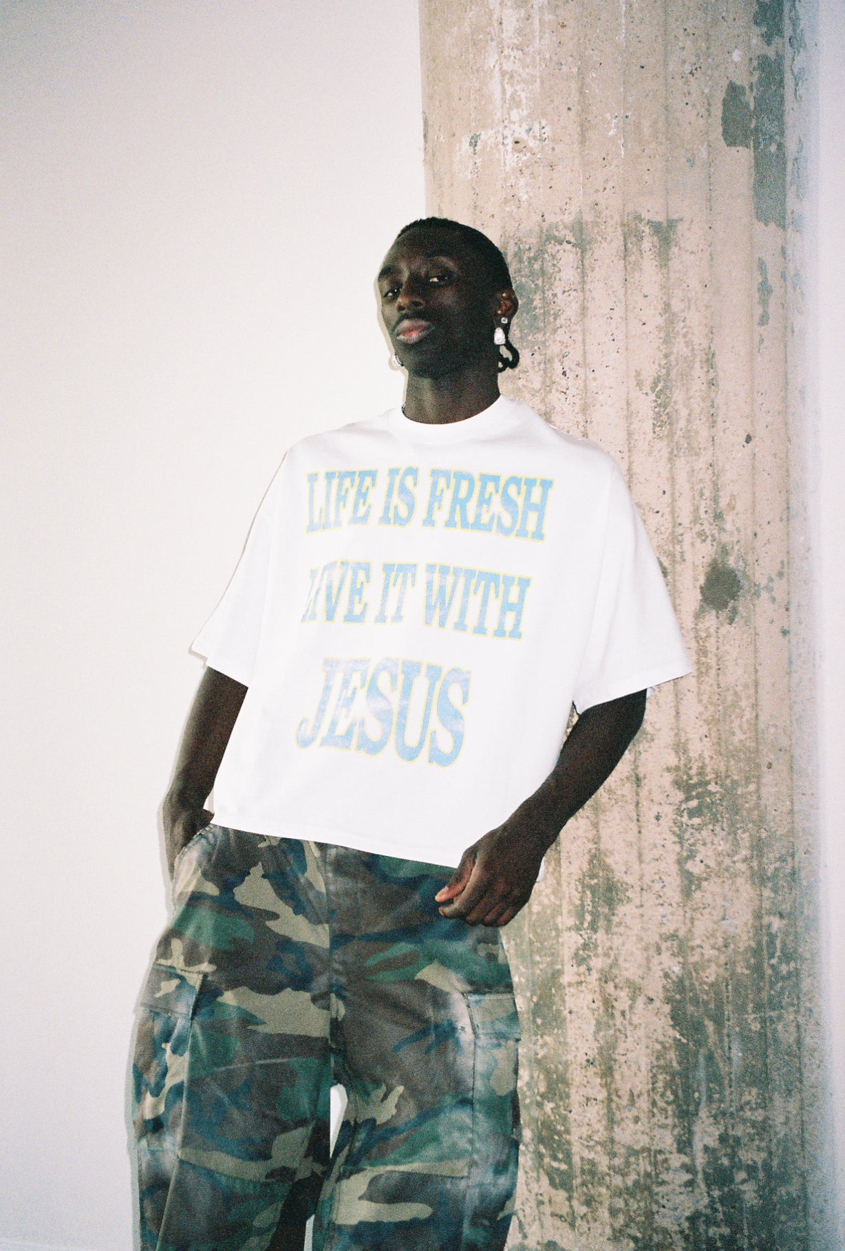 LIFE IS FRESH CROPPED TEE