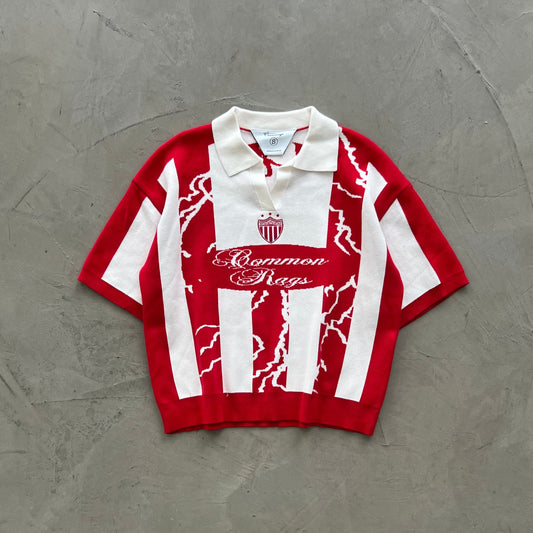 COMMONRAGS RED KNIT JERSEY