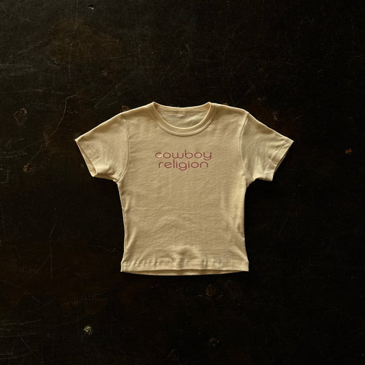 COWBOY RELIGION BABY TEE