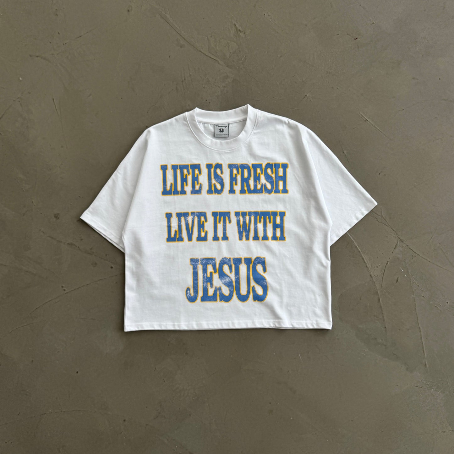 LIFE IS FRESH CROPPED TEE