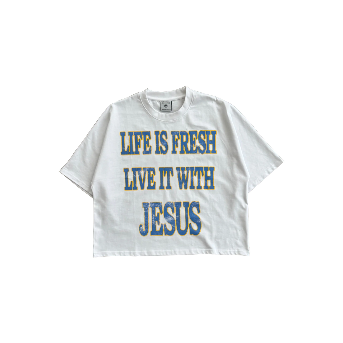 LIFE IS FRESH CROPPED TEE