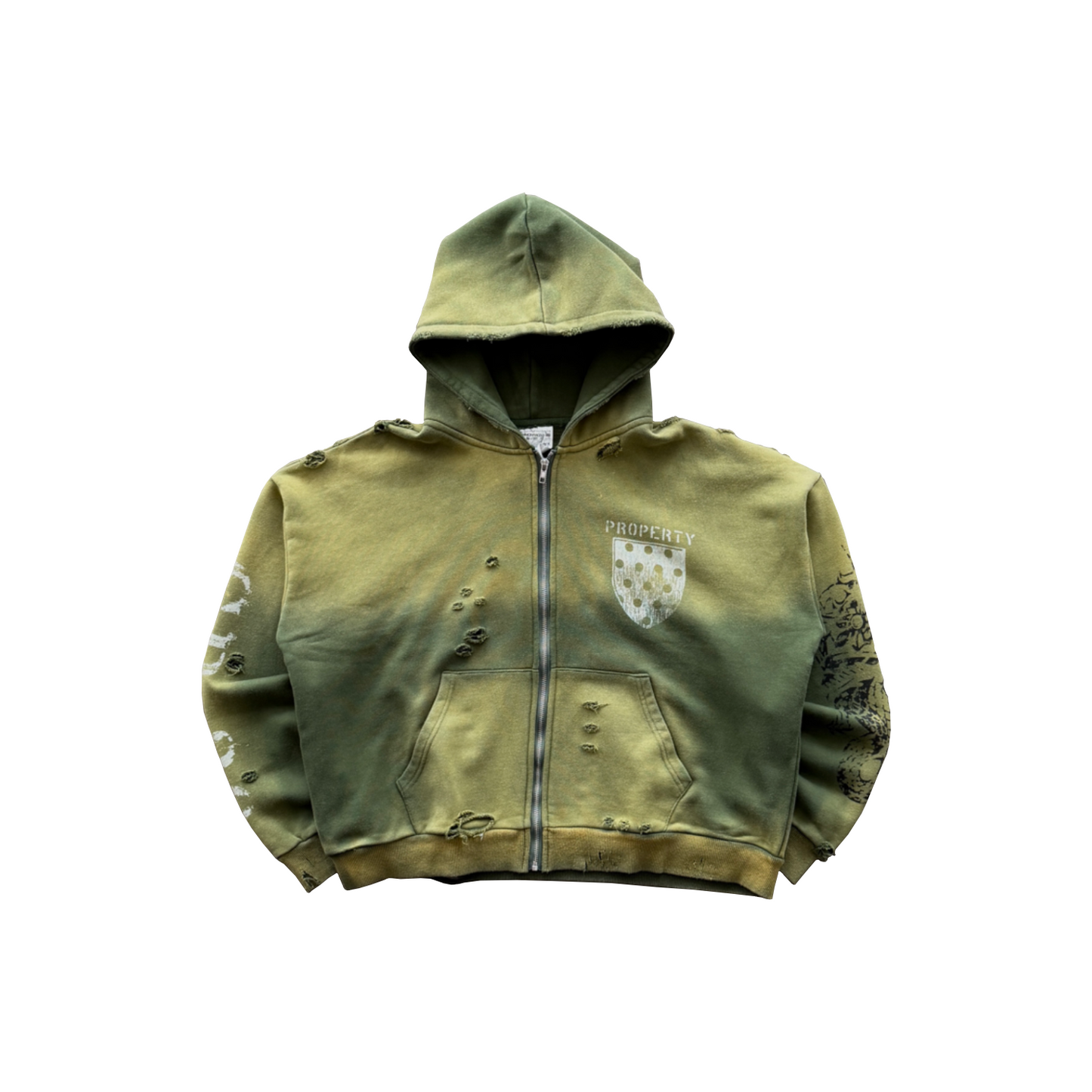 MANTRA TRASHED ZIP UP