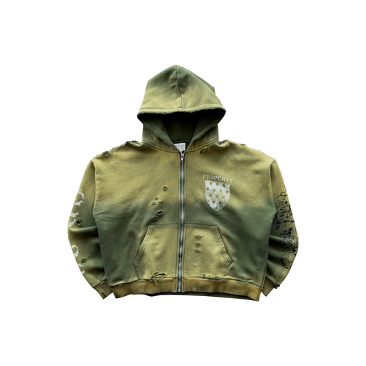 MANTRA TRASHED ZIP UP